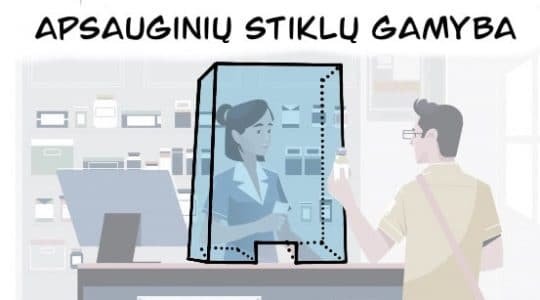 Organinio stiklo pertvaros